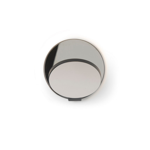 Gravy LED Wall Sconce in Metallic Black, Chrome (240|GRW-S-MBK-CRM-PI)