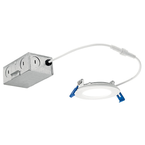 Direct To Ceiling Slim LED Downlight in Textured White (12|DLSL03R3090WHT)