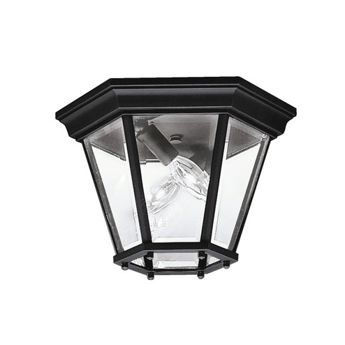 Madison Two Light Outdoor Ceiling Mount in Black (12|9850BK)
