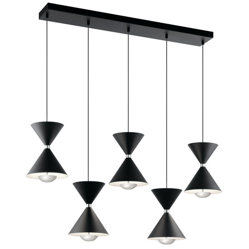 Kordan LED Linear Chandelier in Matte Black (12|84113)