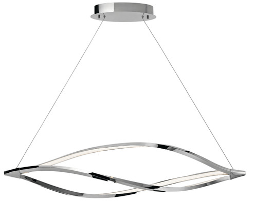 Meridian LED Chandelier in Chrome (12|83385)