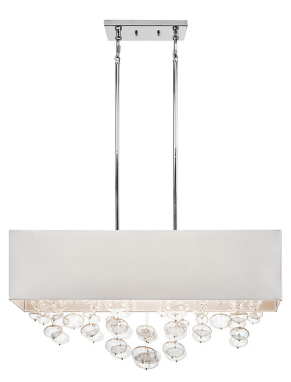 Piatt Six Light Linear Chandelier in Chrome (12|83248)