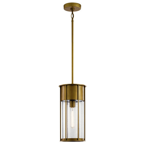 Camillo One Light Outdoor Pendant in Natural Brass (12|59082NBR)