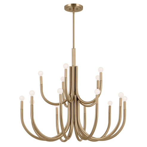 Odensa 15 Light Chandelier in Champagne Bronze (12|52552CPZ)