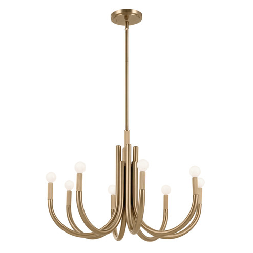 Odensa Eight Light Chandelier in Champagne Bronze (12|52550CPZ)