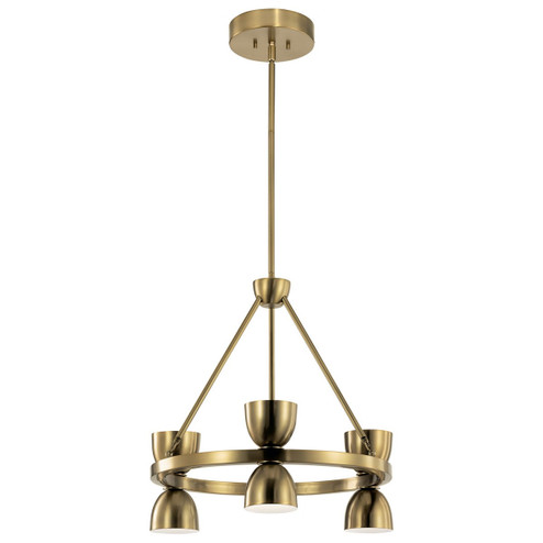 Baland LED Chandelier in Brushed Natural Brass (12|52417BNBLED)