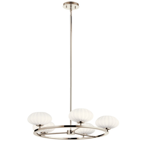 Pim Six Light Chandelier in Polished Nickel (12|52223PN)