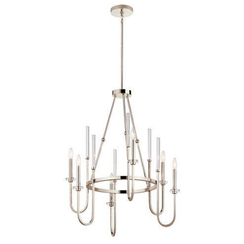 Kadas Six Light Chandelier in Polished Nickel (12|52209PN)