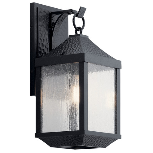 Springfield One Light Outdoor Wall Mount in Distressed Black (12|49985DBK)