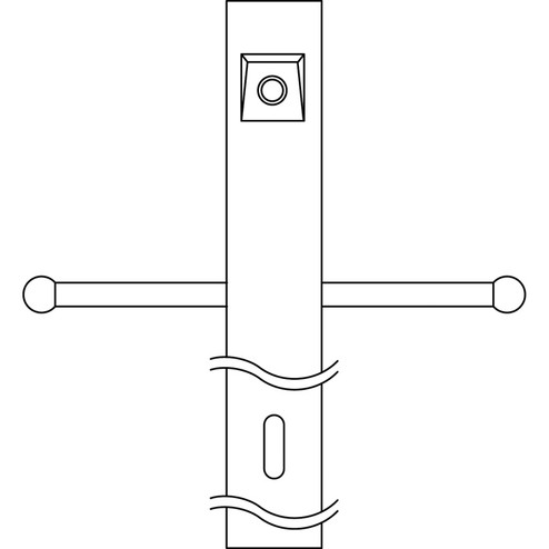 Accessory Post w/Ext Photocell & Ladder in Black (12|49904BK)