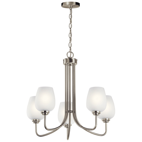 Valserrano Five Light Chandelier in Brushed Nickel (12|44377NI)