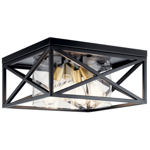 Moorgate Four Light Flush Mount in Black (12|44084BK)