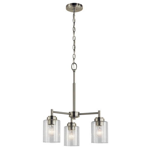 Winslow Three Light Mini Chandelier in Brushed Nickel (12|44029NI)