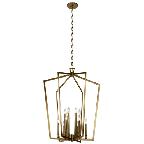 Abbotswell 12 Light Foyer Chandelier in Natural Brass (12|43496NBR)