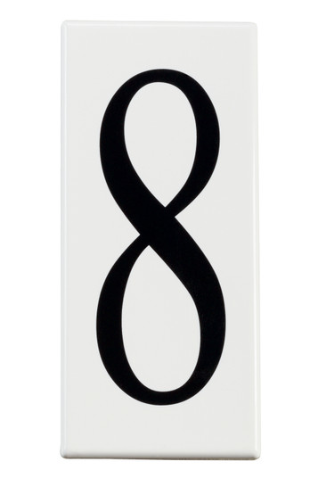 Accessory Number 8 Panel in White Material (12|4308)