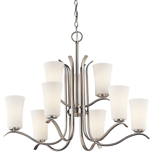 Armida LED Chandelier in Brushed Nickel (12|43075NIL18)