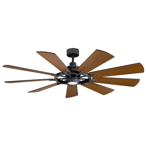 Gentry 65''Ceiling Fan in Distressed Black (12|300265DBK)