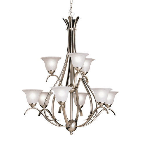 Dover Nine Light Chandelier in Brushed Nickel (12|2520NI)