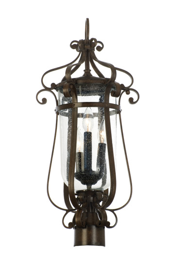 Hartford Outdoor Three Light Outdoor Post - Pier Mount in Burnished Bronze (33|9238BB)