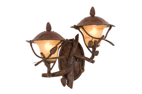 Ponderosa Outdoor Two Light Outdoor Wall Bracket in Ponderosa (33|9163PD)