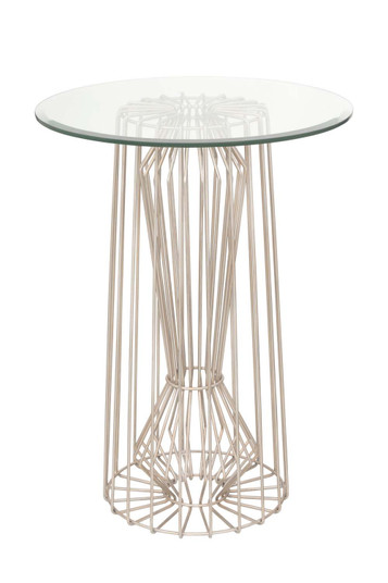 Metro Pub Table in Pearl Silver (33|800503PS)