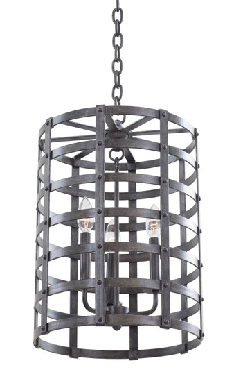Townsend Three Light Hanging Lantern in Vintage Iron (33|7403VI)