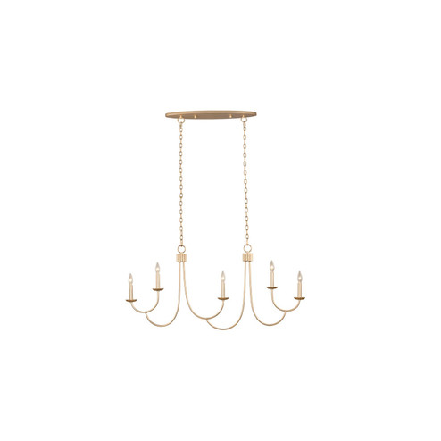 Kiera Five Light Island Pendant in Modern Gold (33|511760MG)