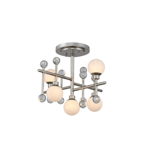 Mercer LED Semi Flush Mount in Polished Nickel (33|508640PN)