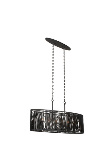 Morre Six Light Island Pendant in Black Iron (33|507560BI)
