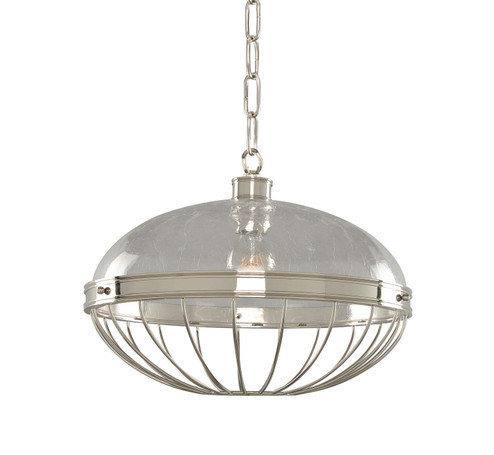 Montauk One Light Pendant in Polished Nickel (33|311354PN)