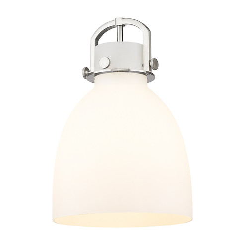 Downtown Urban Glass in Cased Matte White Newton Bell (405|G412-10WH)