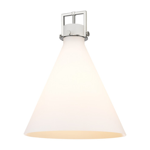 Downtown Urban Glass in Cased Matte White Newton Cone (405|G411-18WH)