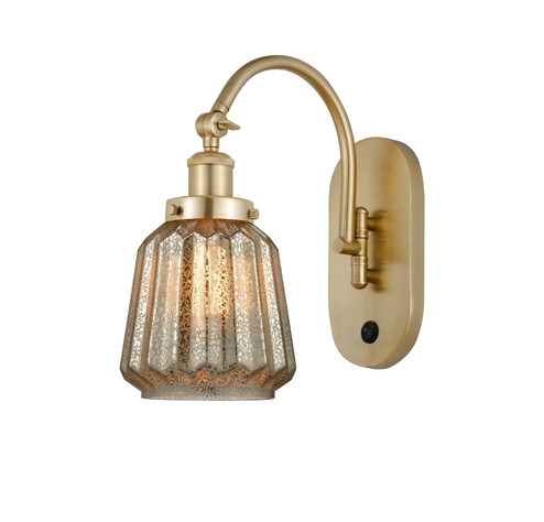 Franklin Restoration One Light Swing Arm in Satin Gold (405|918-1W-SG-G146)