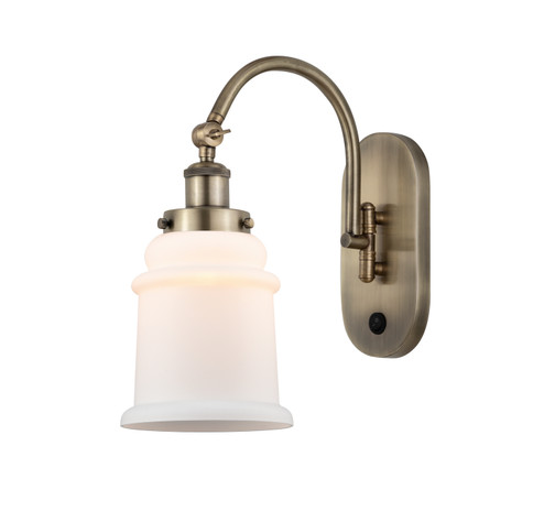 Franklin Restoration One Light Wall Sconce in Black Antique Brass (405|918-1W-BAB-G184)