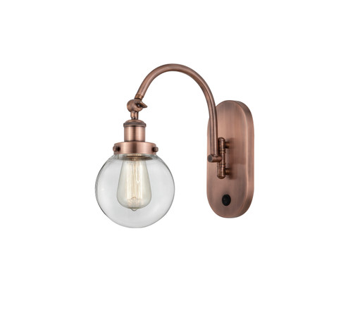 Franklin Restoration One Light Swing Arm in Antique Copper (405|918-1W-AC-G202-6)