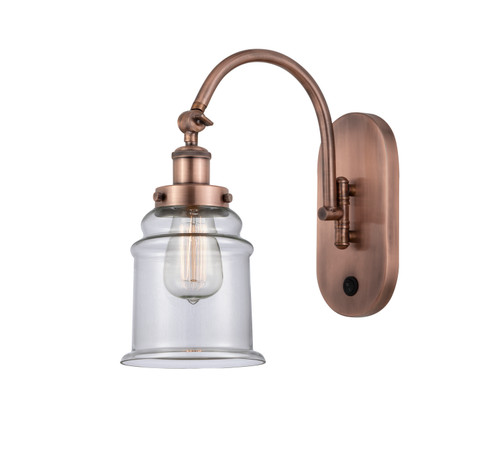 Franklin Restoration One Light Swing Arm in Antique Copper (405|918-1W-AC-G182)