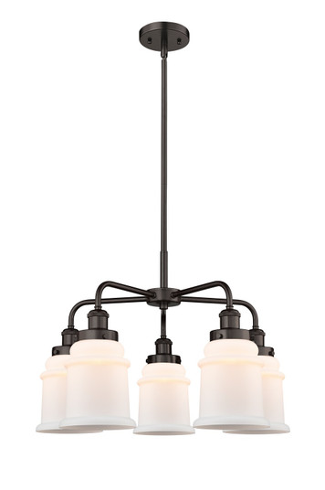 Ballston Urban Five Light Chandelier in Oil Rubbed Bronze (405|916-5CR-OB-G181)