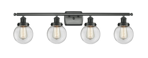 Ballston Urban LED Bath Vanity in Matte Black (405|916-4W-BK-G202-6-LED)