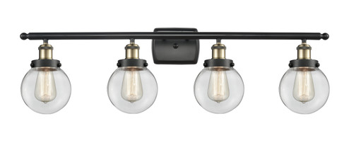 Ballston Urban LED Bath Vanity in Black Antique Brass (405|916-4W-BAB-G202-6-LED)