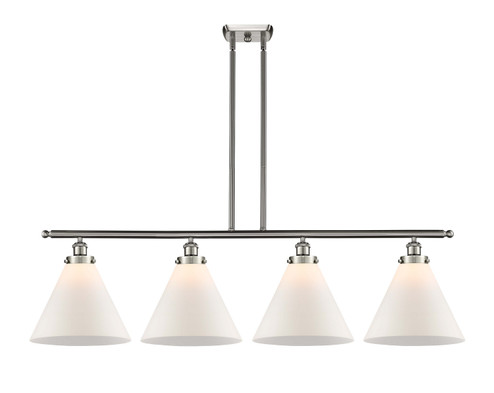 Ballston Urban Four Light Island Pendant in Brushed Satin Nickel (405|916-4I-SN-G41-L)