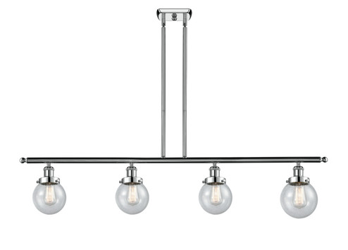 Ballston Urban Four Light Island Pendant in Polished Chrome (405|916-4I-PC-G204-6)