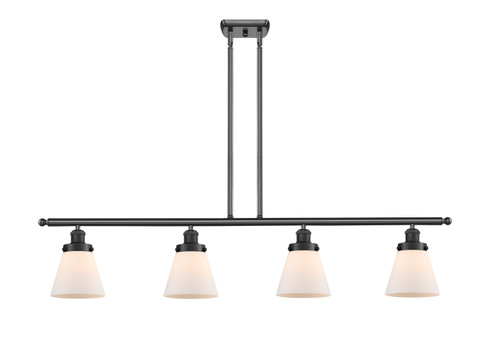 Ballston Urban Four Light Island Pendant in Matte Black (405|916-4I-BK-G61)