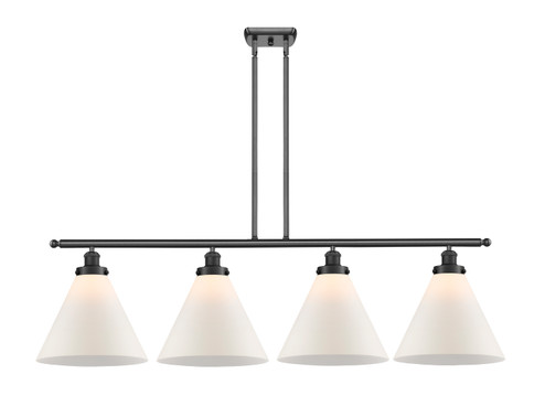 Ballston Urban Four Light Island Pendant in Matte Black (405|916-4I-BK-G41-L)