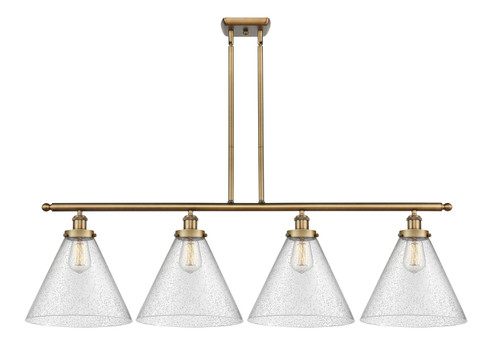 Ballston Urban LED Island Pendant in Brushed Brass (405|916-4I-BB-G44-L-LED)