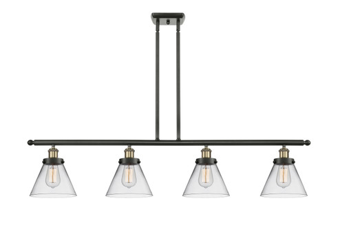 Ballston Urban Four Light Island Pendant in Black Antique Brass (405|916-4I-BAB-G42)