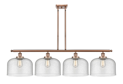 Ballston Urban Four Light Island Pendant in Antique Copper (405|916-4I-AC-G74-L) Ballston Urban Four Light Island Pendant in Antique Copper (405|916-4I-AC-G74-L)