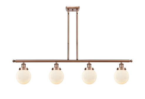 Ballston Urban LED Island Pendant in Antique Copper (405|916-4I-AC-G201-6-LED)