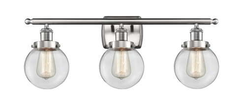 Ballston Urban Three Light Bath Vanity in Brushed Satin Nickel (405|916-3W-SN-G202-6)