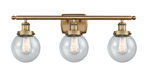 Ballston Urban LED Bath Vanity in Brushed Brass (405|916-3W-BB-G204-6-LED)