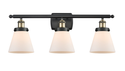 Ballston Urban Three Light Bath Vanity in Black Antique Brass (405|916-3W-BAB-G61)